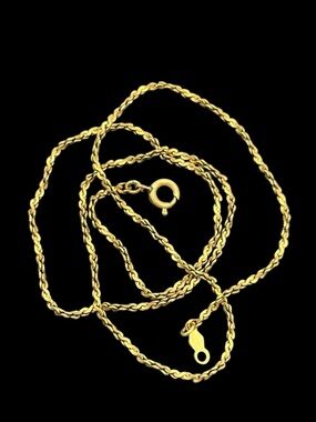 ACO 12k gold filled serpentine link vintage chain necklace